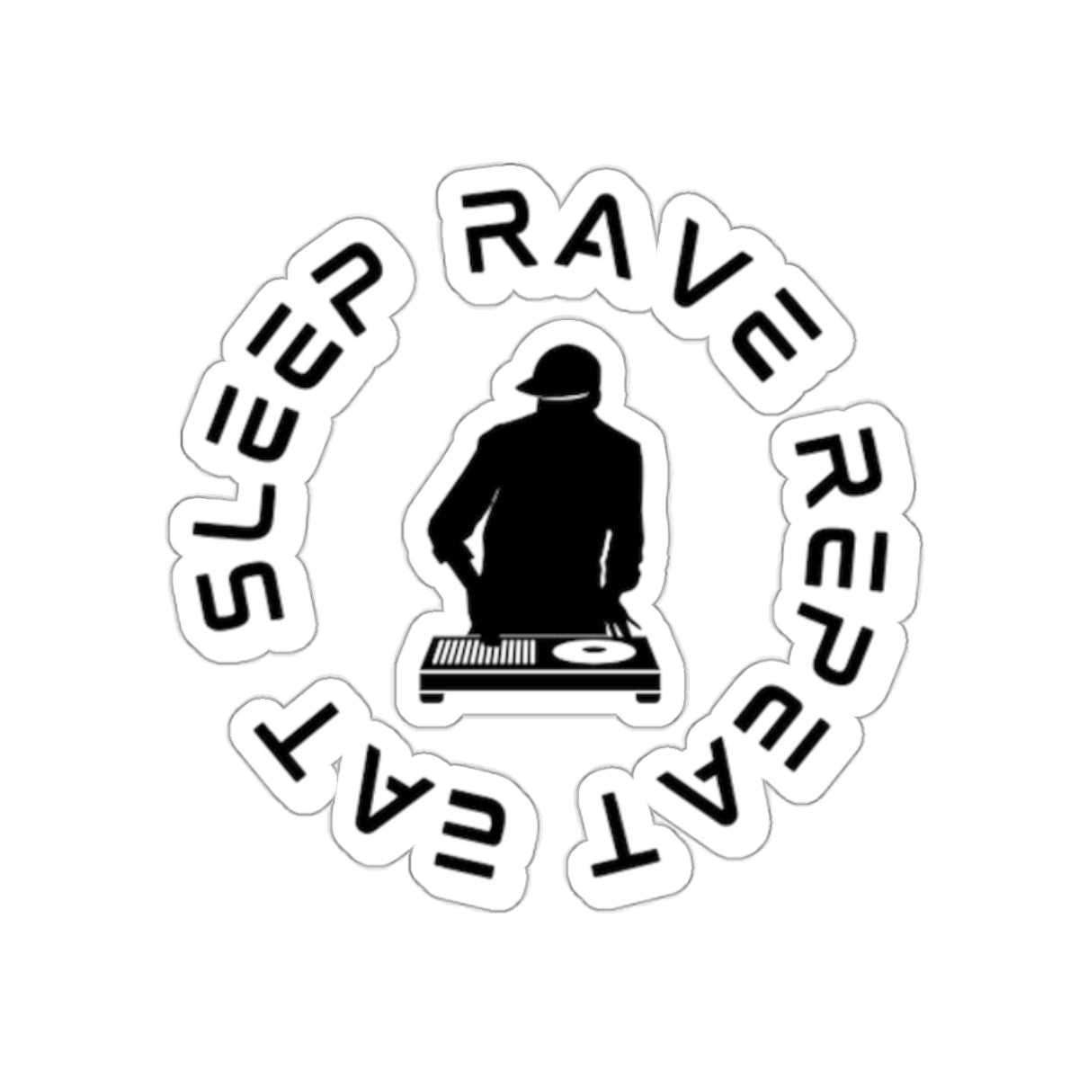 Eat Sleep Rave Repeat Sticker