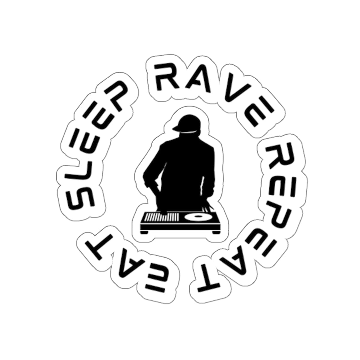 Eat Sleep Rave Repeat Sticker